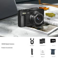 4K Digital Camera for Photography with 64MP